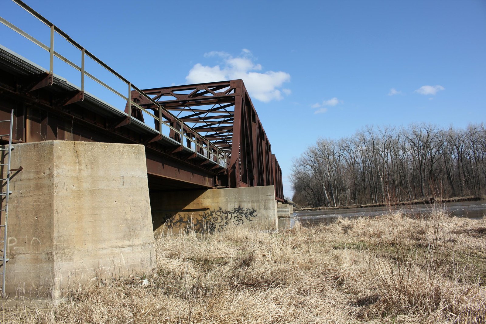 Looking east